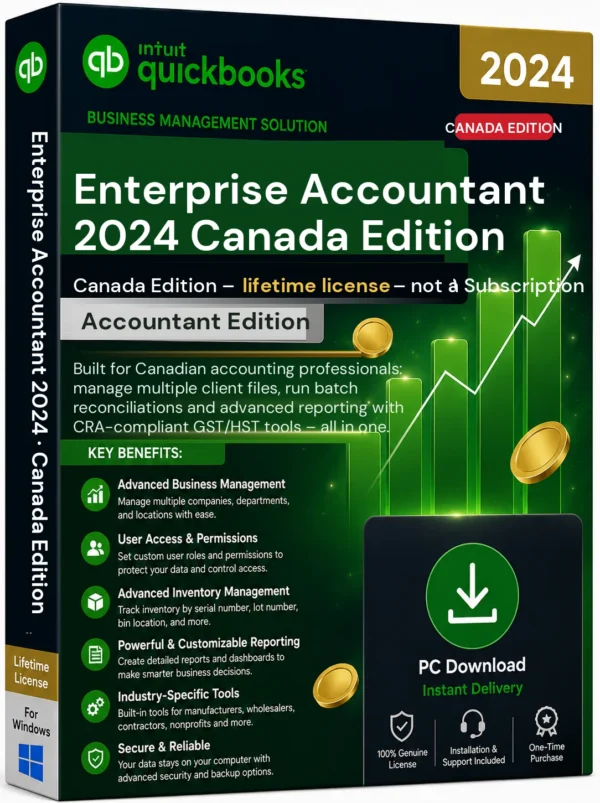 Quickbooks Enterprise Accountant 2024 Canada Edition – Lifetime License