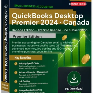 Quickbooks Desktop Premier 2024 Canada Edition – Lifetime License