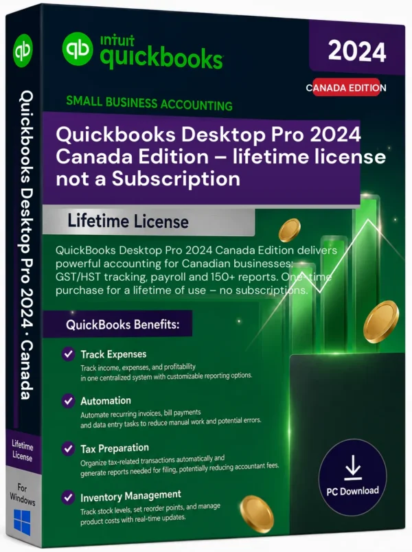 Quickbooks Desktop Pro 2024 Canada Edition – Lifetime License