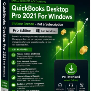 Quickbooks Desktop Pro 2021 for Windows – Lifetime License