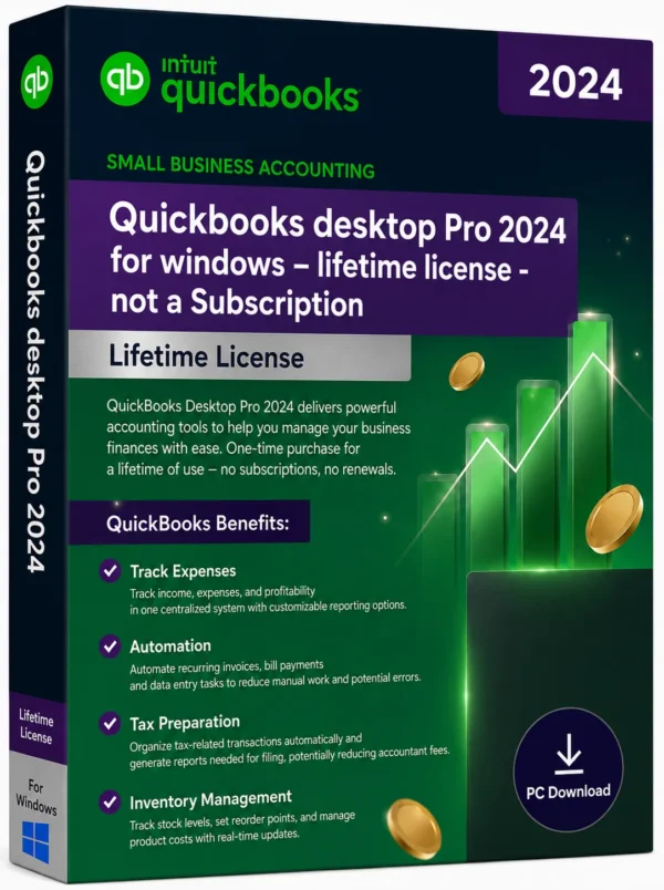 Quickbooks Desktop Pro 2024 for Windows – Lifetime License
